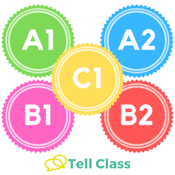 英語レベル Tell Class バッジ